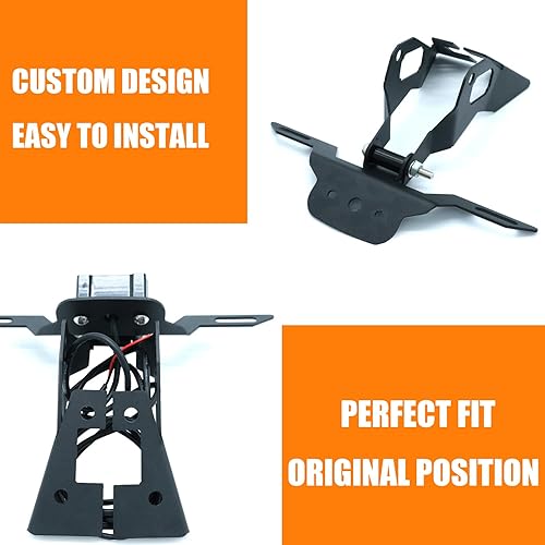 Miniatura 4 de Eliminador de guardabarros para motocicleta compatible con Ninja 400 2018-2023 Z400 2018-2023