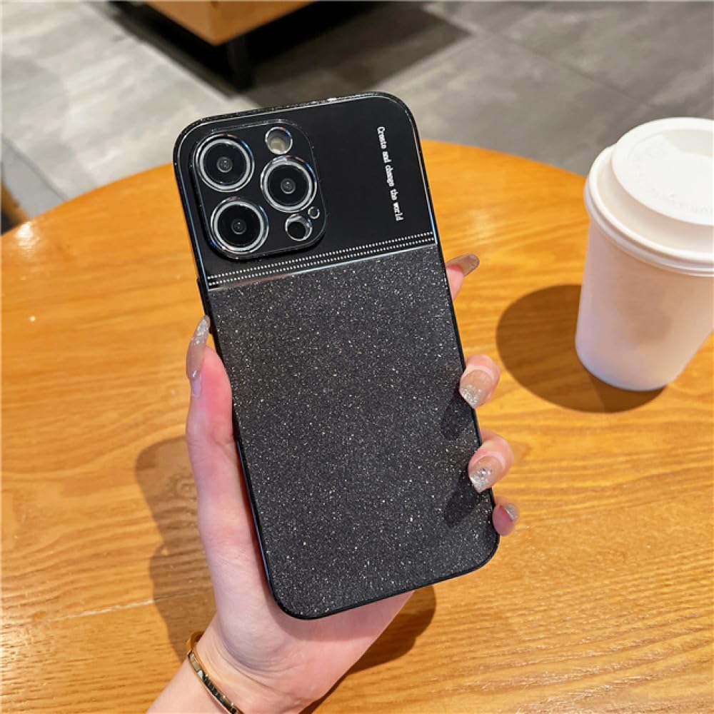 Coque à paillettes noires pour iPhone 14 Plus idéale en soirée et cocktail - 8