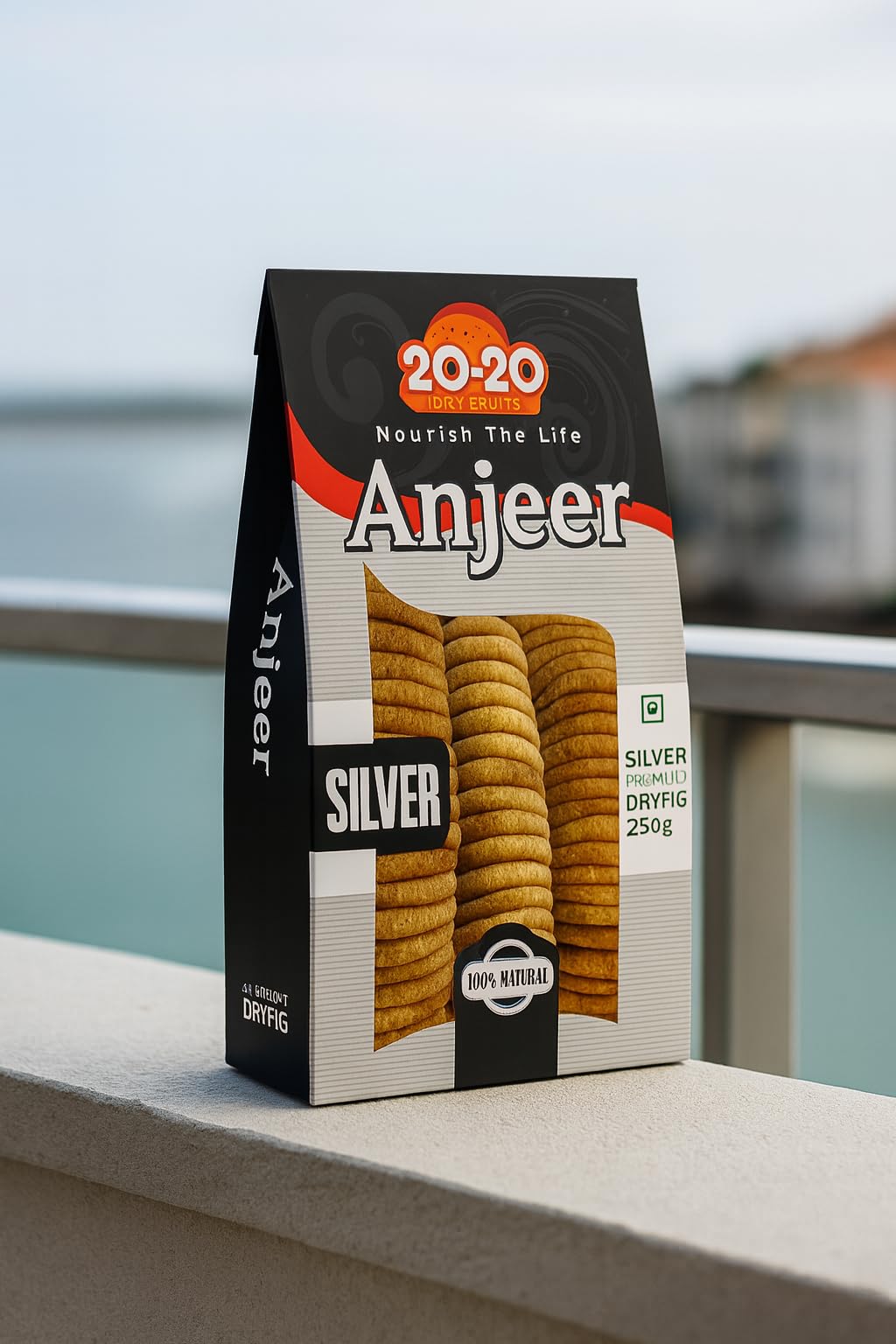 Superfood Afghani Anjeer |Rich In Fiber, Vitamins & Minerals Dried | Perfect for Fitness Diets & Healthy Snacks | Fresh & Nutrient-Dense| Silver,250 Gm