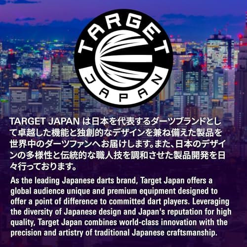 Target Japan Prime Series Raptor G6 Steel Tip Darts with Kflex, 22G | 90% Tungsten Dart Set, K-Flex Flights and Shafts No.6, Nano Swiss Points, Player George Nishitani Gen 6 - 5