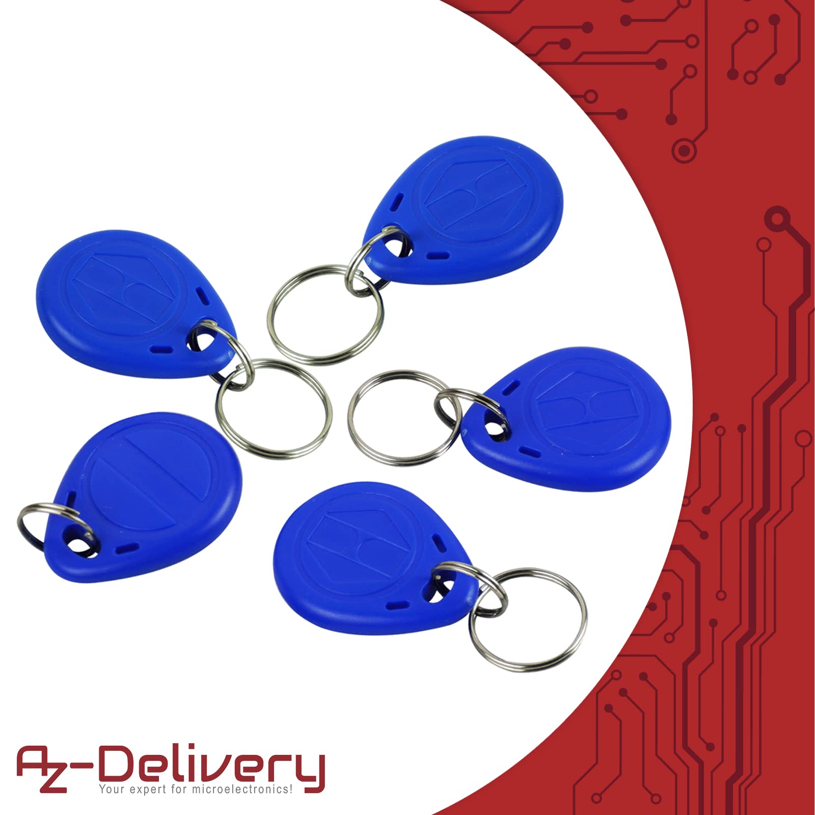 AZDelivery 20 x chipy RFID z transponderem 13,56 MHz kompatybilny z Arduino i Raspberry Pi z e-bookiem