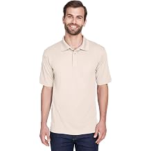 UltraClub Men's Cool & Dry Mesh Pique Polo L STONE