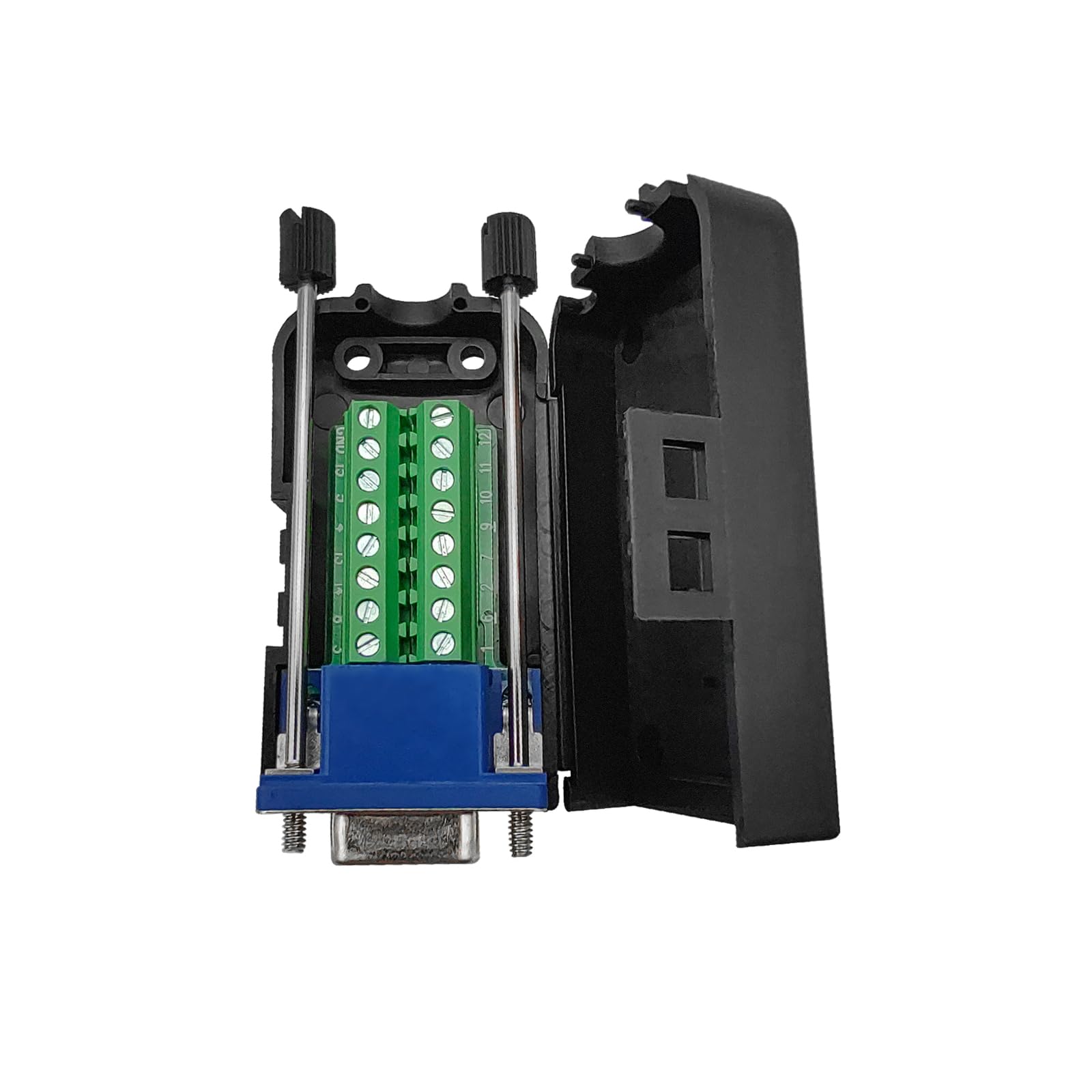 1 coppia maschio + femmina connettore per scheda terminali di Breakout, D-SUB DB15, 3 file VGA 3+9 15 pin