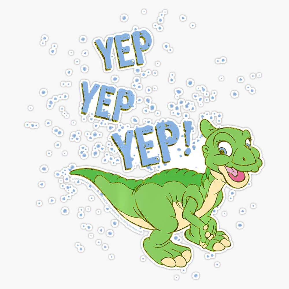 Land Before Time Ducky Yep Yep Yep Sprinkle Sticker Decal Size 5"