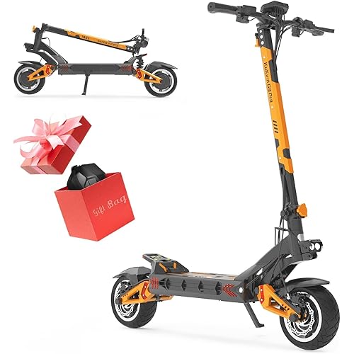 KuKirin G3PRO/G4 Electric Scooter for Adults, 2400W Powerful Motor Up to 40MPH, 10.5" Off Road Tires 52V/23Ah Large Capacity, KUGOO Kirin Folding Fast e Scooter for Adult