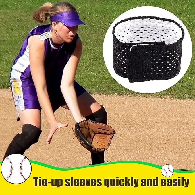 nadusep jersey sleeve bands soccer sleeve ties holders with hook and loop fasteners for shirts baseball sports straps