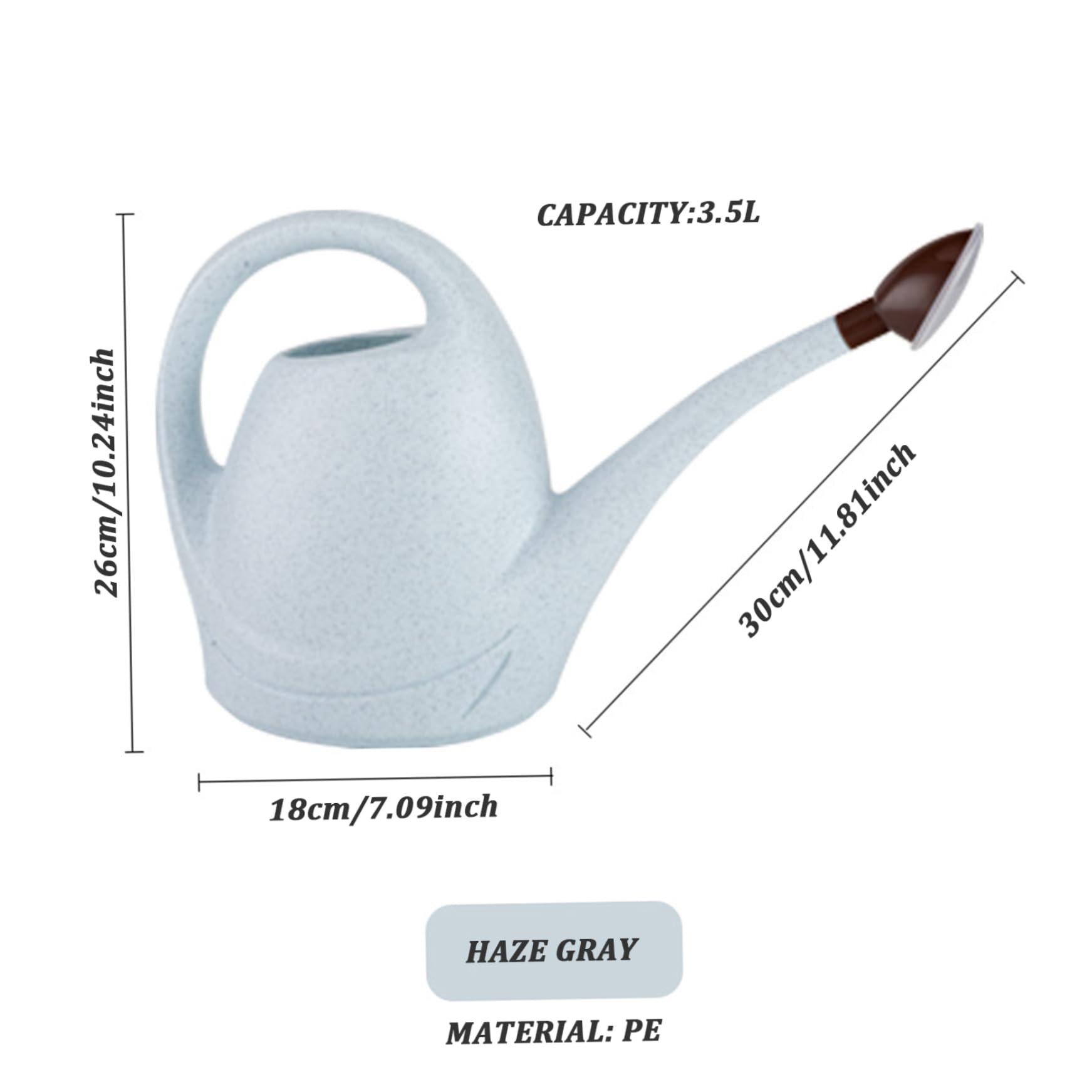 Arrosoir extérieur Arrosoir extérieur, arrosoir intérieur Arrosoirs Arrosoir d'intérieur 3,5 L Arrosoir à long bec 4 modes de pulvérisation Arrosoir en plastique for plantes avec pomme de douche amovi