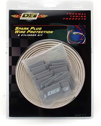 Design Engineering Protect-A-Wire Silver 8-Cylinder Sleeving Kit to Cover a