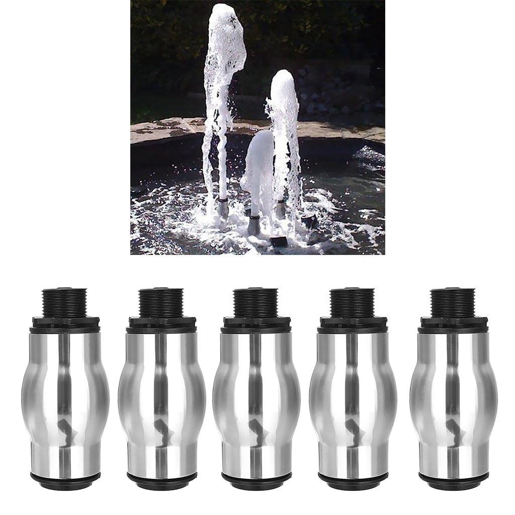 5X Stainless Steel Frothy Fountain Nozzle Bubbling Waterscape Pond Sprayhead | Outdoor Fountains | Ponds & Water Features | Yard, Garden & Outdoor Living-image-33