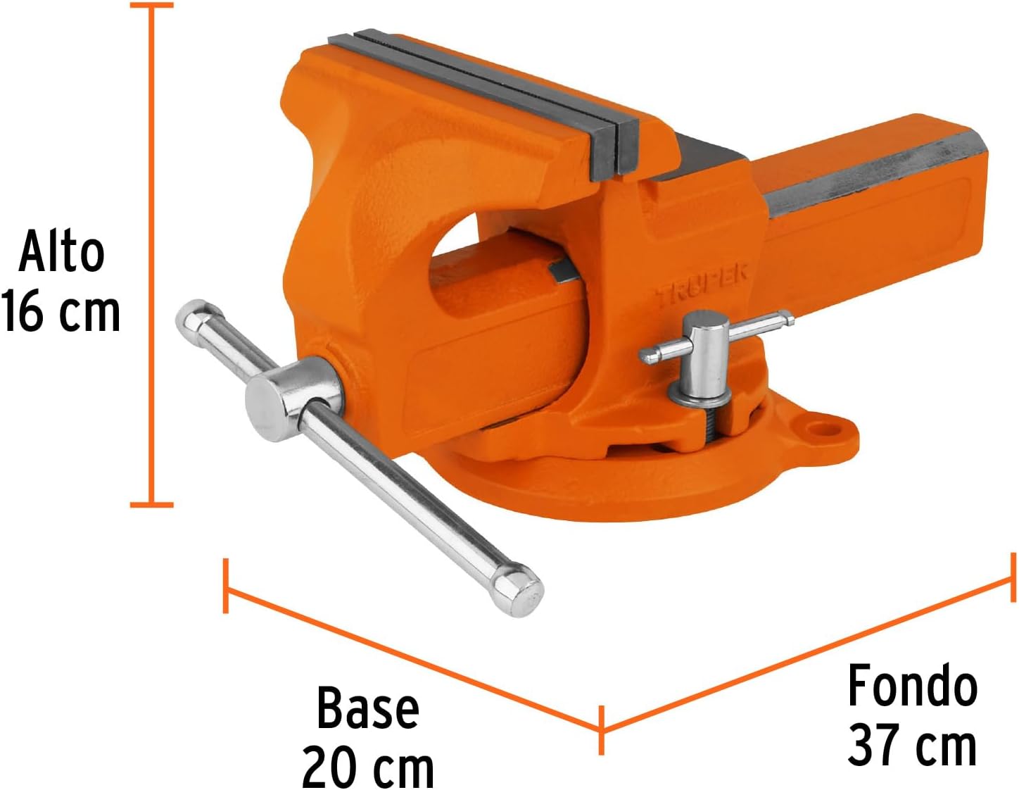 Vises European type, nodular iron, 6'