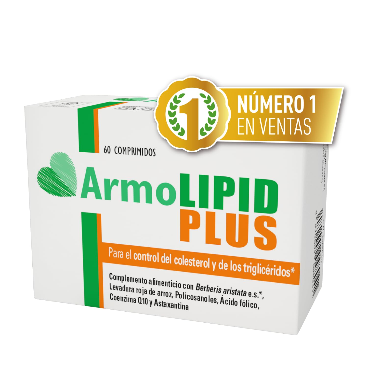 ARMOLIPID OLUNCLE Plus - Complemento alimenticiosayuda a mantener Los niveles de colesterol y Triglicéridos |origen Natural |Levadur
