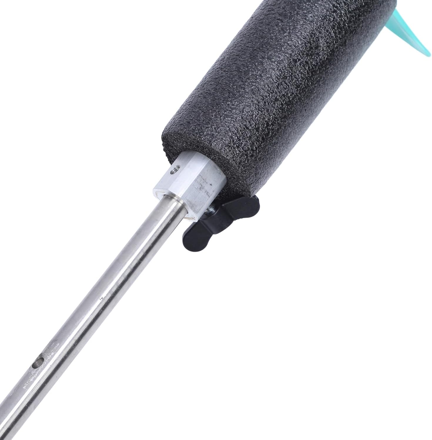 Electric Ice Auger Kit with Incisive Carbide Blade, 8in Ice Drill Auger for Ice Fishing, Includes Extension Pole and Positioner for Winter Outdoor Use