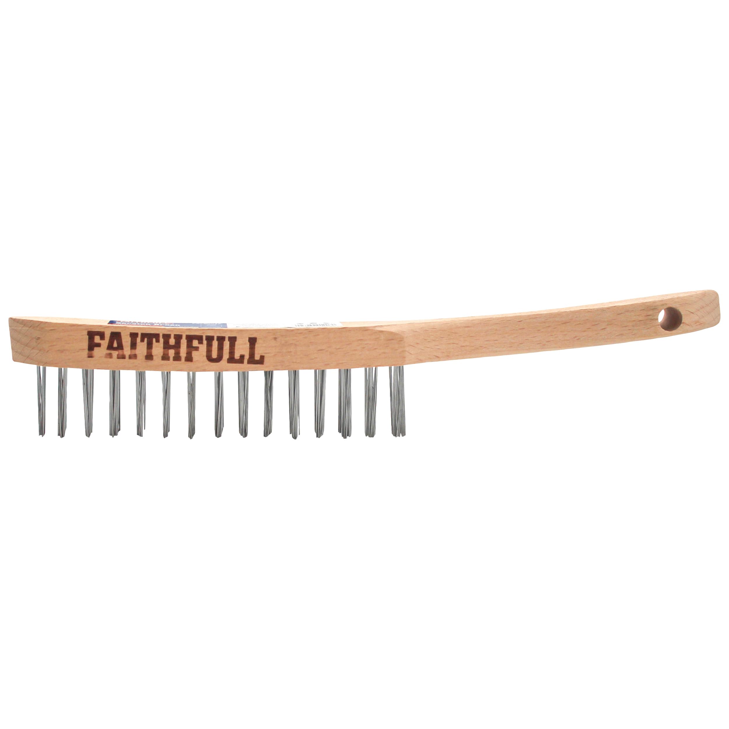 Faithfull Fai6802f Heavy-Duty Scratch Brush Two Row