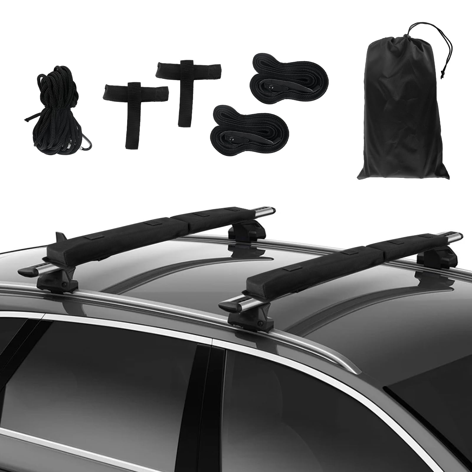 Amazon | SYAYOUHIN ルーフキャリアパッド 車用 ソフト キャリア