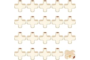 BENECREAT 20PCS 18K Real Gold Plated Spacer Beads Metal Beads for DIY...