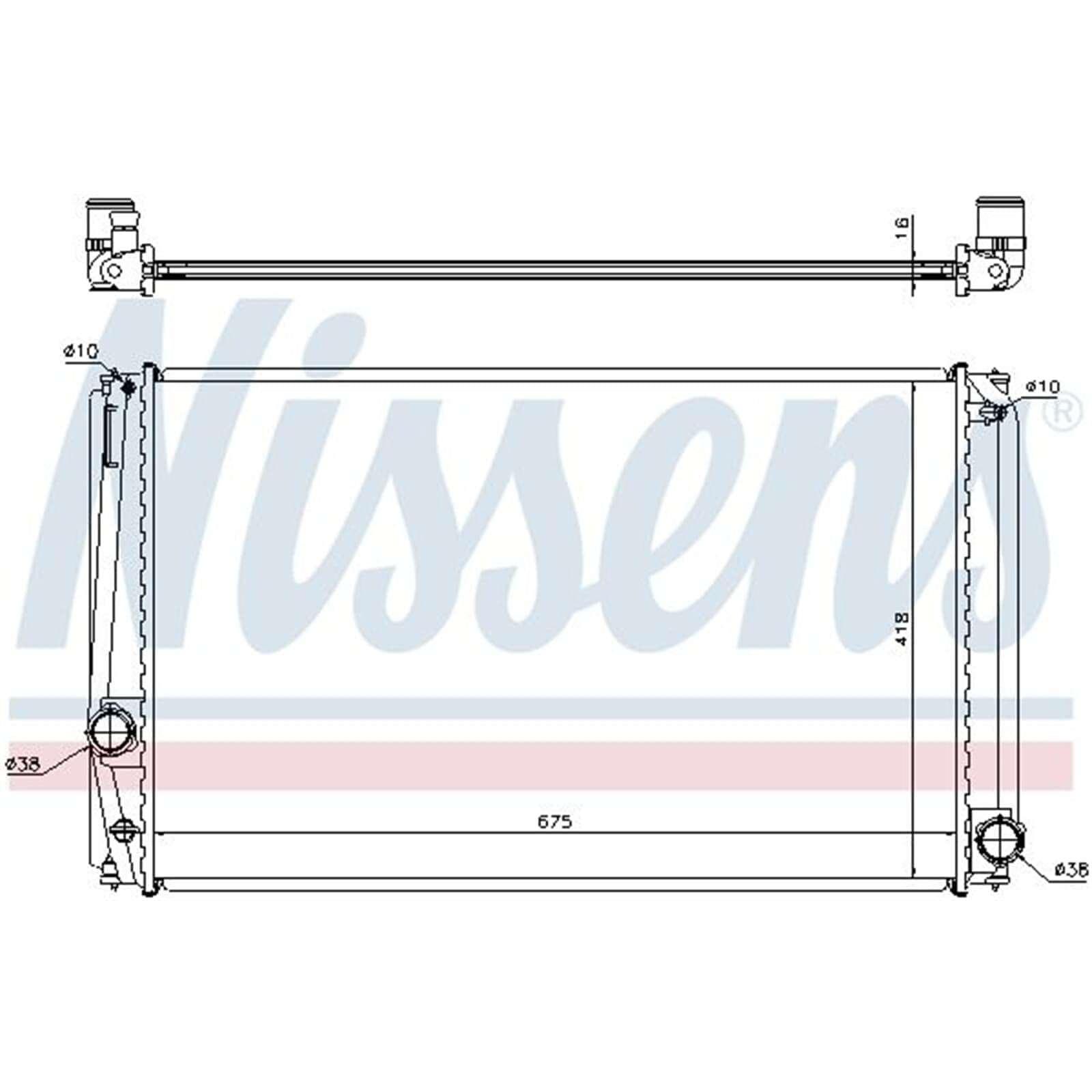 NISSENS Radiateur, refroidissement du moteur 64678A