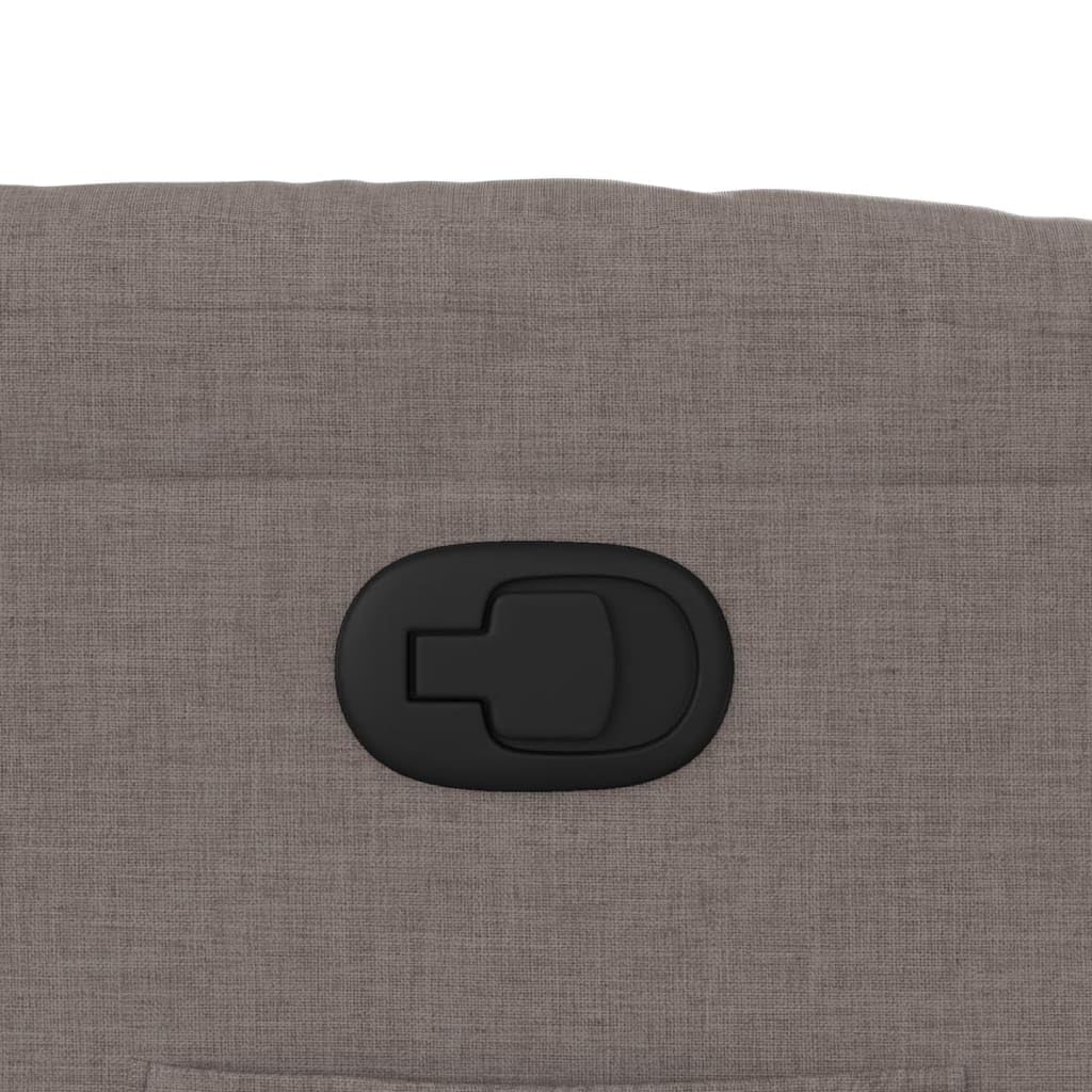 Relaxsessel mit Liegefunktion Stoff Ruhesessel Taupe 110 kg
