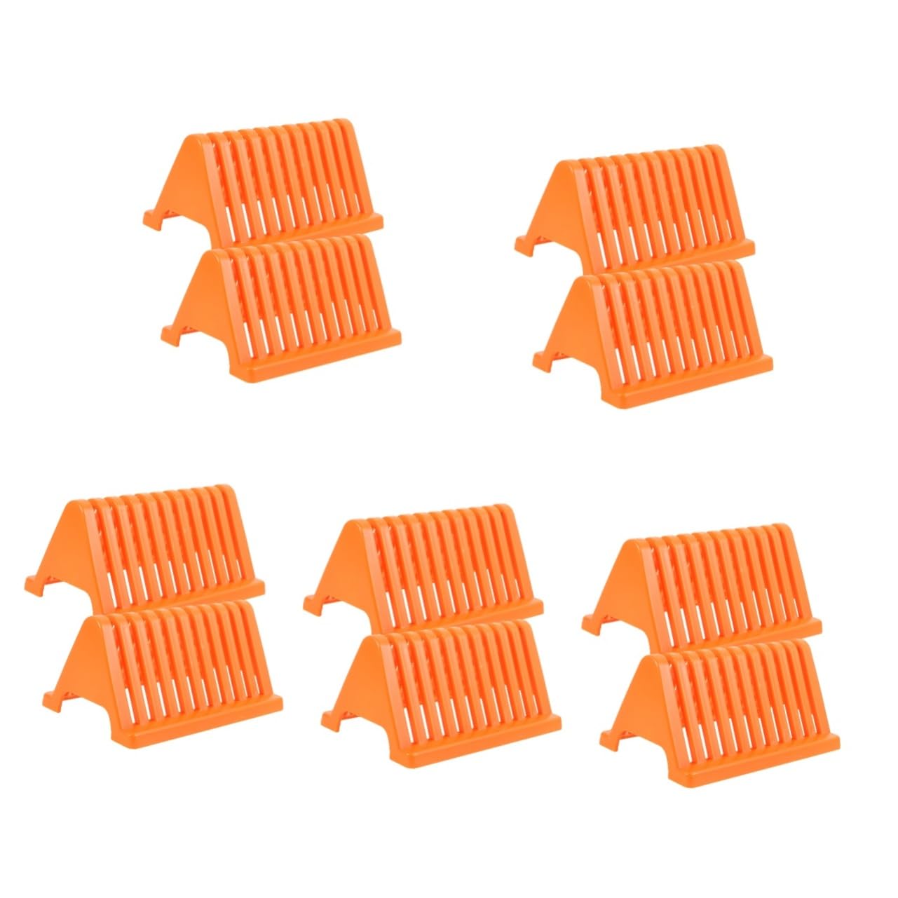 Gatuida 10pezzi Supporto Per Vetrini Microscopici Rack Per Vetrini Da Laboratorio Plastica Design Compatto e Pratico Per Esperimenti e Uso Scolastico