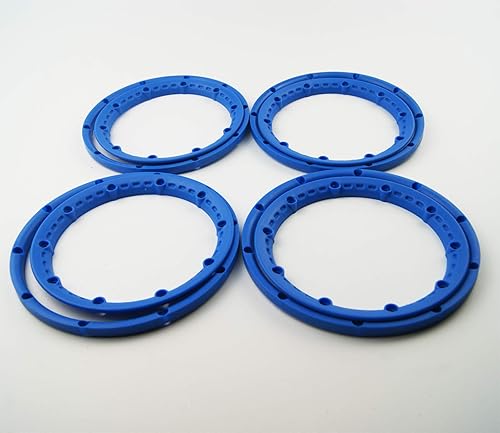 Miniatura 2 de TITRACING - Juego de anillos de bloqueo para llantas azules para HPI Rovan Baja 5B SS King Motor