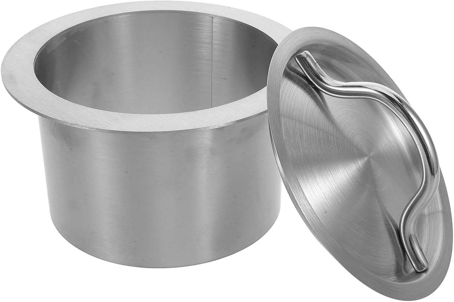 Countertop Waste Chute Lid Stainless Steel for Kitchen Food Prep Stations
