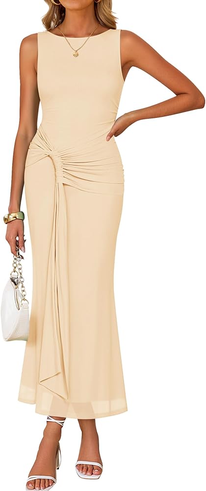 DIFFERENT IS OK Ribbed Cut-out シズニルック Amazon.com: ZESICA Women's Summer Sleeveless Bodycon Dress 2026