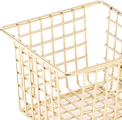 Miniatura 4 de Cesta para freidora, cesta de freidora de gran capacidad para el hogar (oro imitación)