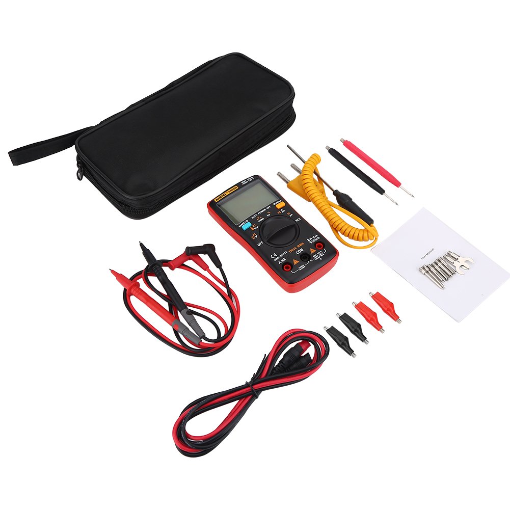 Digital Multimeter, AN8009 Digital Multimeter Auto Range True RMS AC/DC