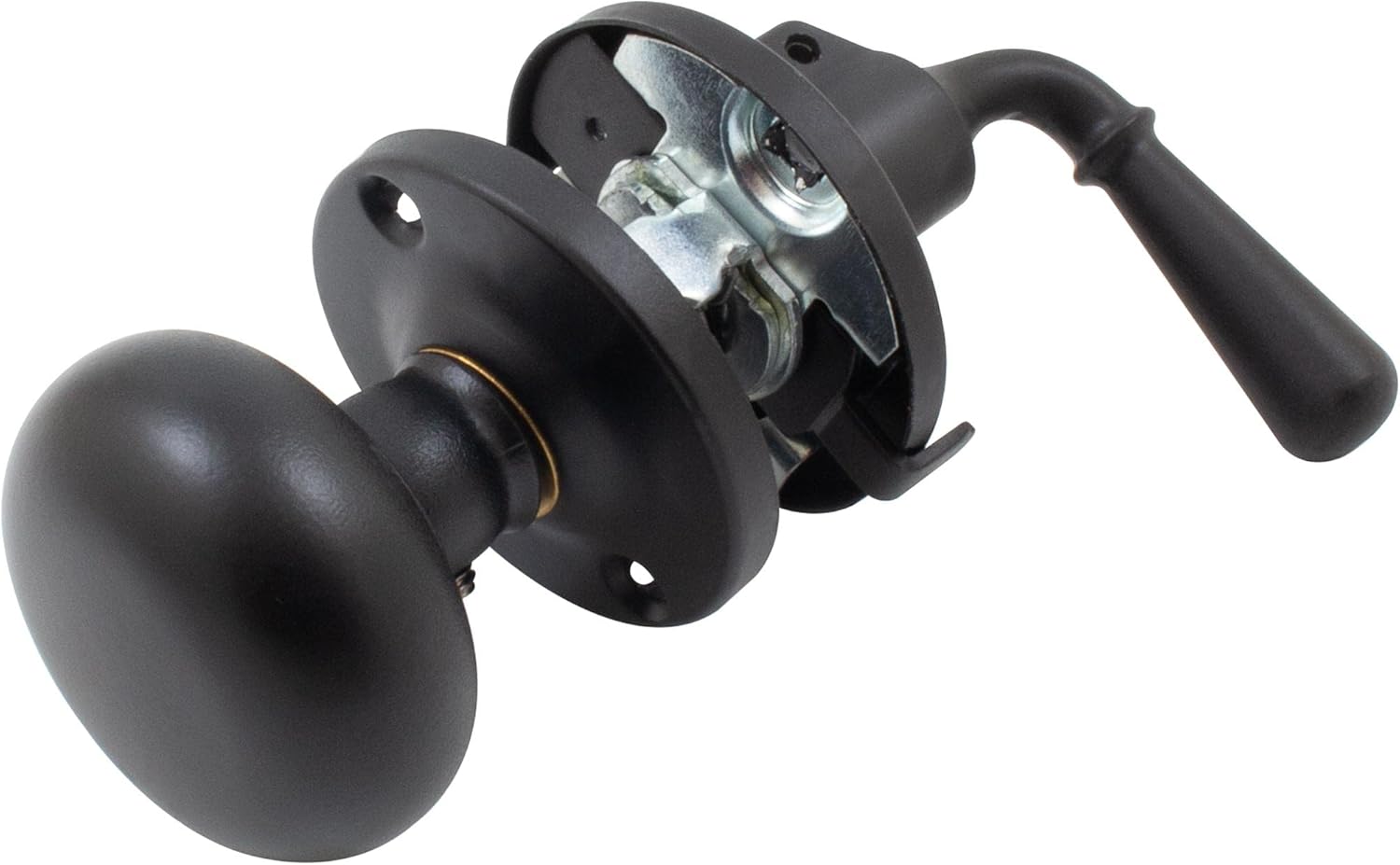 Rim Storm Door Lock, 1-3/4 Inches, Matte Black by Stone Harbor Hardware