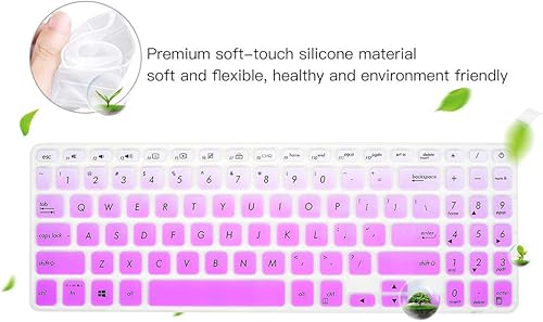 Miniatura 5 de Funda de teclado para ASUS VivoBook S512 S530UA S530FA, ASUS VivoBook F512DA F512FA F512JA X512FA X512DA X515JA, accesorios ASUS VivoBook 15.6,