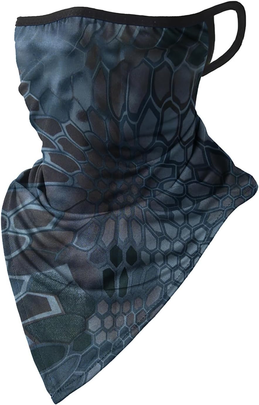 CORIRESHA Neck Gaiter with Ear Loops Balaclavas Dust Sun Protection Bandana Face Mask Cover for Men Women