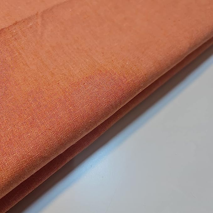 Cotton Calico Canvas Natural *New* 25 Color Craft Patchwork Fabric Material 58" (Orange, 2 Meter) โ image 1