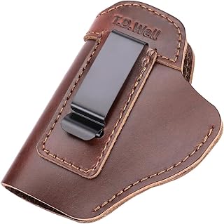 T.D.Well ホルスター ハンドガン サバゲー 本革 タクティカルホルスター iwb ブランド刻印 ハンドメイド レザー (右用・左用)