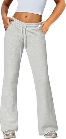 Womens Sweatpants Cotton Lounge Pants Wide Leg Drawstring Joggers Fall Athletic Outfits with Pockets 2025
