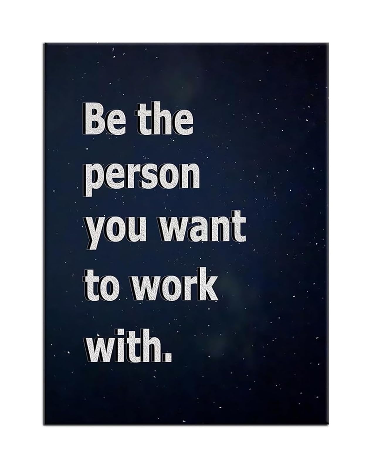 IDGTTLDF Ready to Hang Canvas Wall-Art Work Ethic Motivational Poster Inspirational Quotes for Home Office Study Framed,16x24inch(40x60cm)