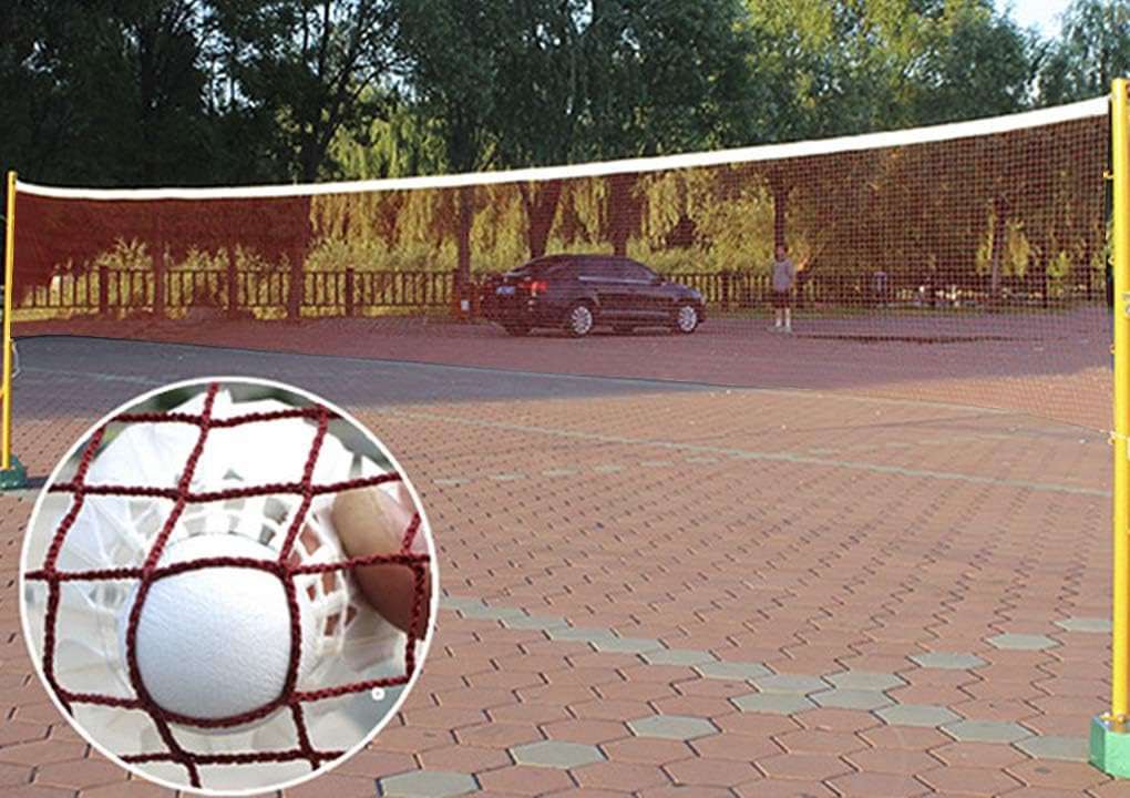 Portable Badminton Net Adjustable Foldable Badminton Replacement Net Standard Size Badminton Net Sports Equipment Net for Indoor or Outdoor Court Backyard Schoolyard Pool Beach Driveway