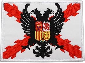 2 Pieces Spanish Military Embroidered Patch Badge with Hook Backing