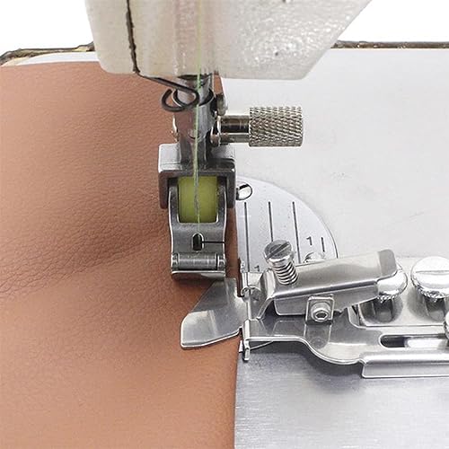 Miniatura 2 de Guía de costura de costura Presser Foot Fine Tucker Gauge Herramienta de bricolaje ajustable con destornillador para máquina de coser industrial