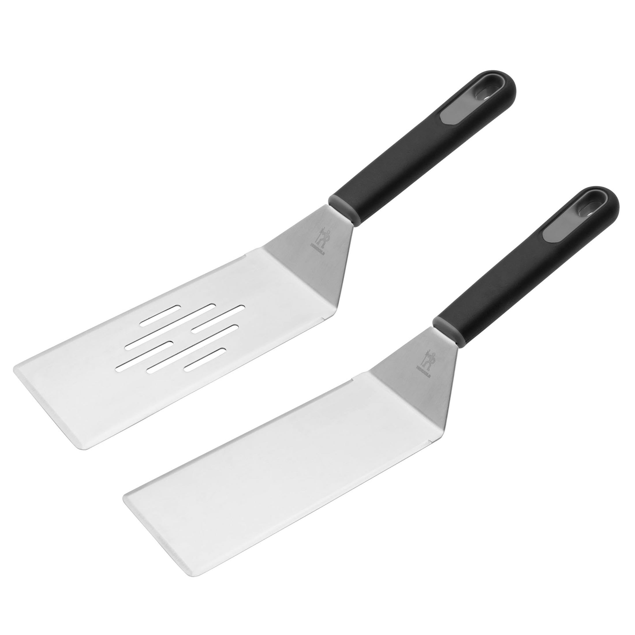 Ustensiles HENCKELS en acier inoxydable avec lot de 2 spatules durables pour barbecue