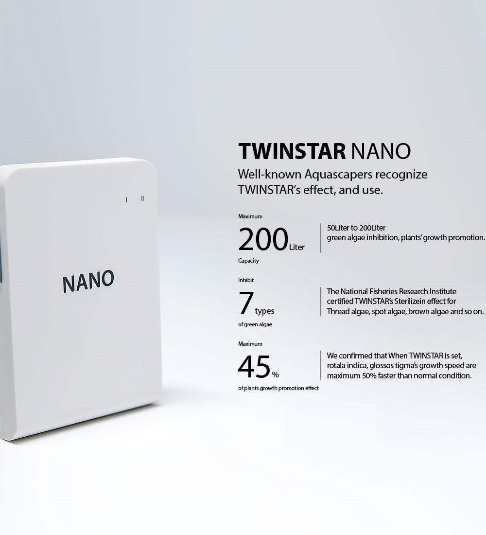 Unbekannt TWINSTAR 2 Nano Stérilisateur pour aquarium 50-200 litres