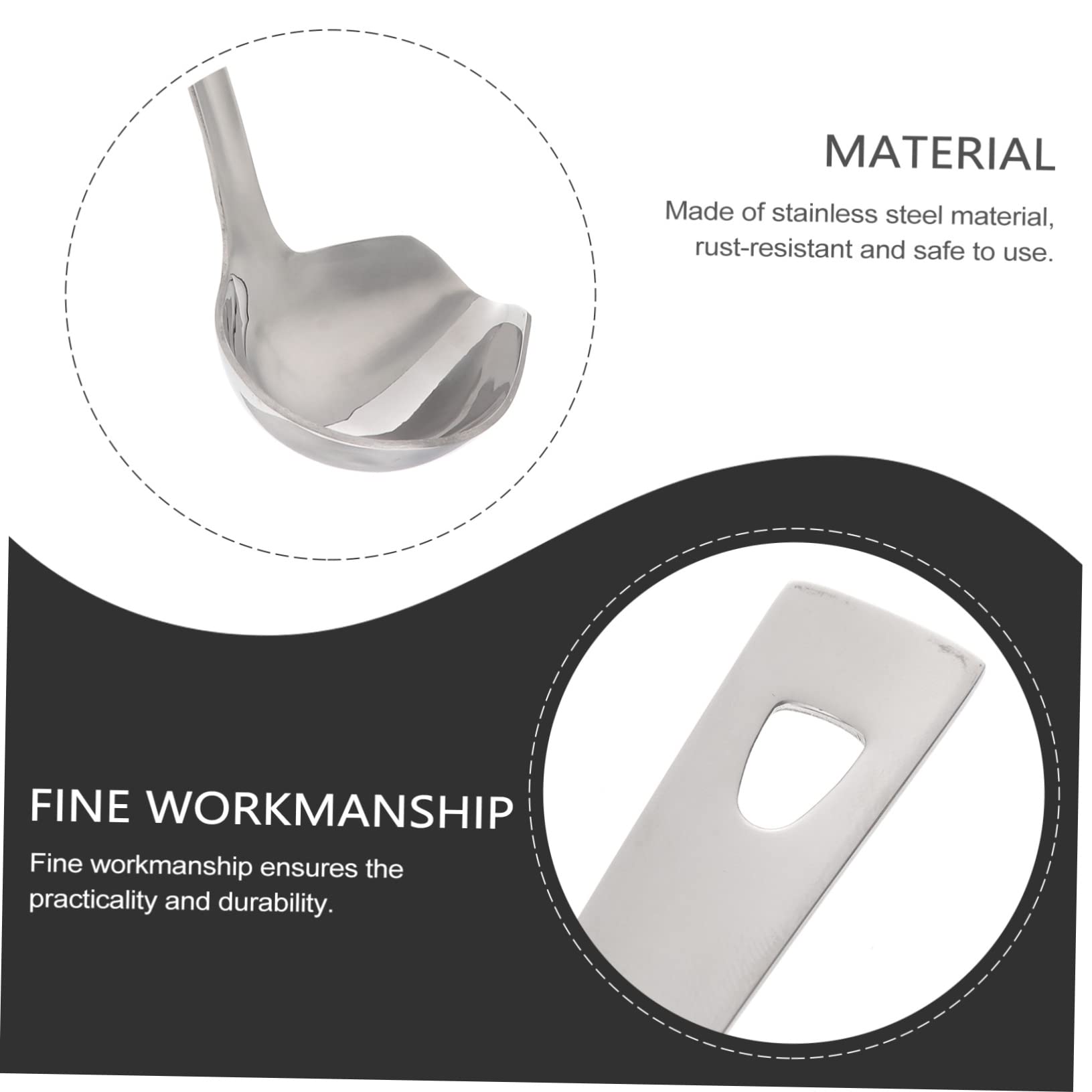 1pc Sauce Spoon Drizzle Siverware Stainless Steel Cutlery Exquisite Spoon Kitchen Cutlery Silver Drizzle Spoon Drizzle Tableware Creative Tableware Silver Spoon Tableware Cutlery