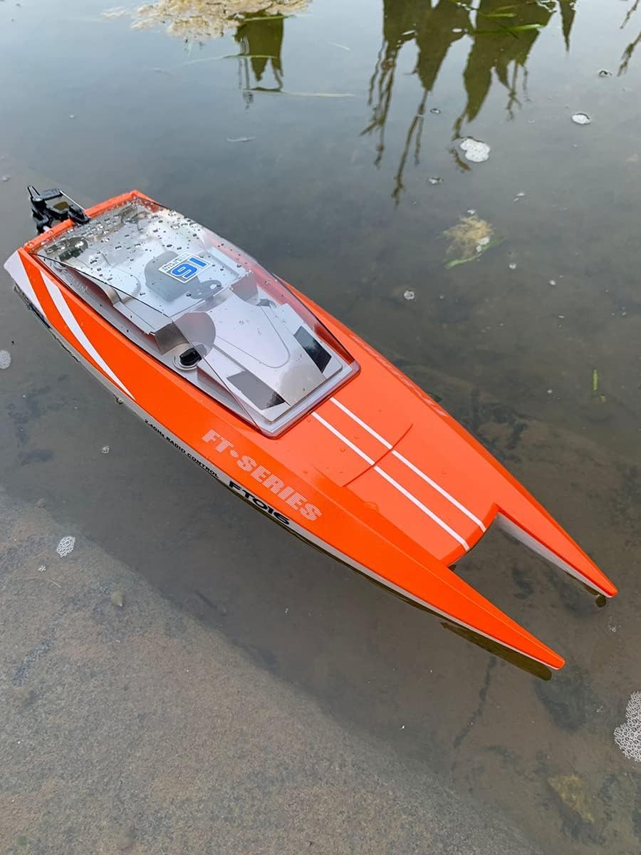 Feilun FT016 zdalnie sterowana łódź wyścigowa zdalne sterowanie radiowe najnowsza łódź duża wysoka prędkość 30 km/h silnik doskonałe automatyczne chłodzenie wodą funkcje dla hobbystów gracza