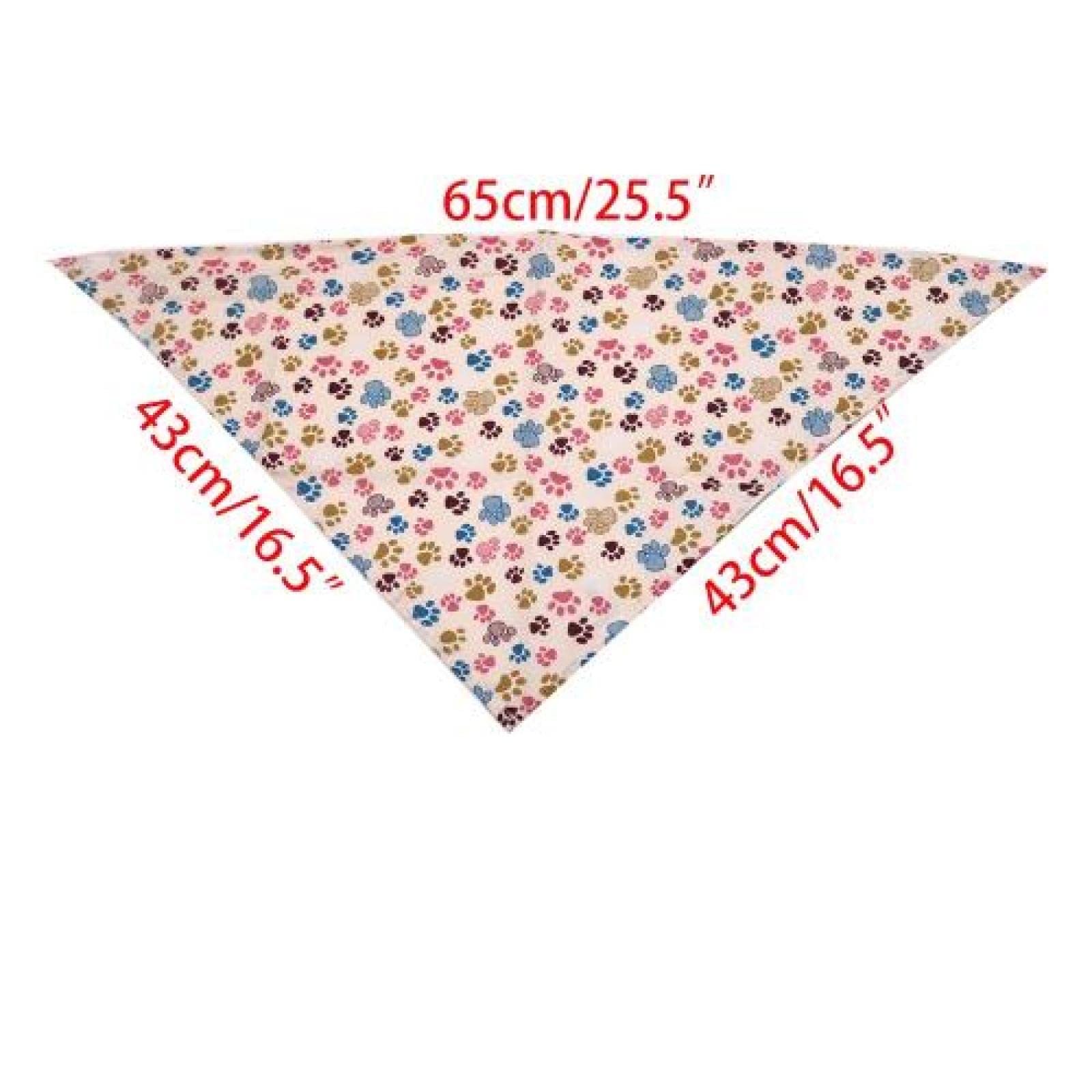 Bandanas pour chiens - Bandana en coton pour animaux domestiques - 50 pièces - 63 x 42 x 42 cm