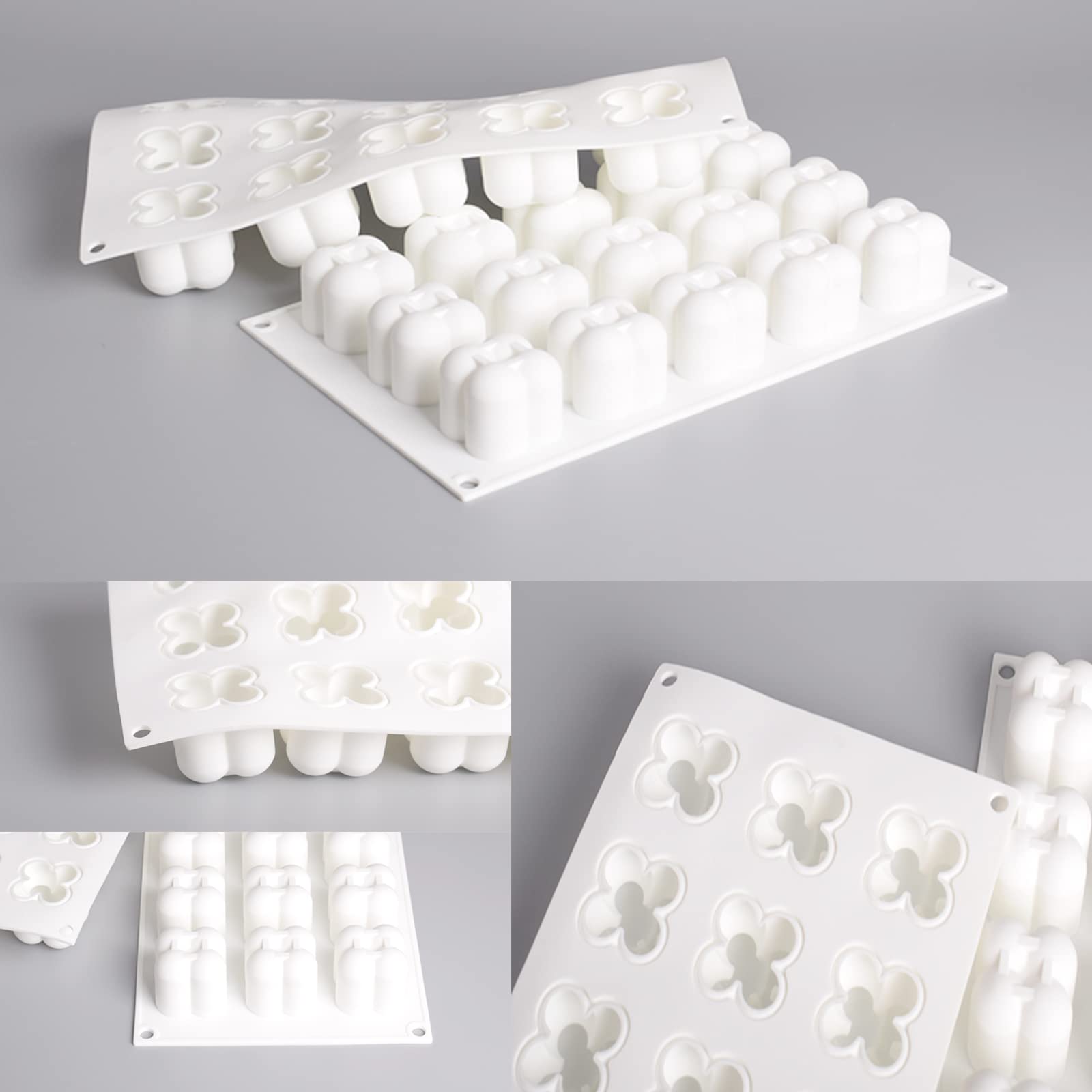 Moule En Silicone 3D 'Boules à Bulles' - 15 Cavités - Pour Chocolat, Bougies, Résine - 29,5x17 Cm