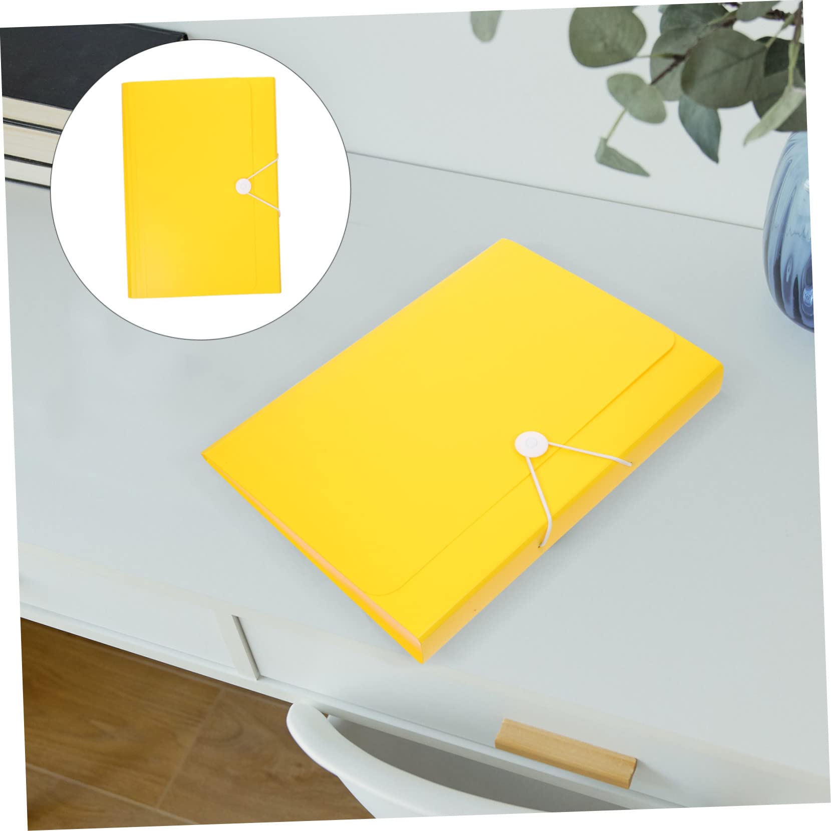 HOMSFOU 2 Pezzi Cartellina Documenti Portatile con Scomparti Organizzatore Faldoni per Ufficio e Scuola Design Elegante e Resistente e Facile Usare