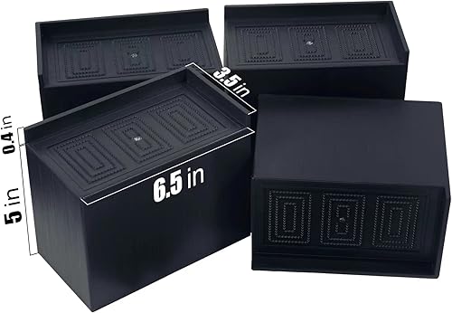 Miniatura 3 de Jeethemy Elevadores de cama, elevadores de muebles para escritoriosofámesasilla, elevación en alturas de 3 o 5 pulgadas y soporta hasta 11000