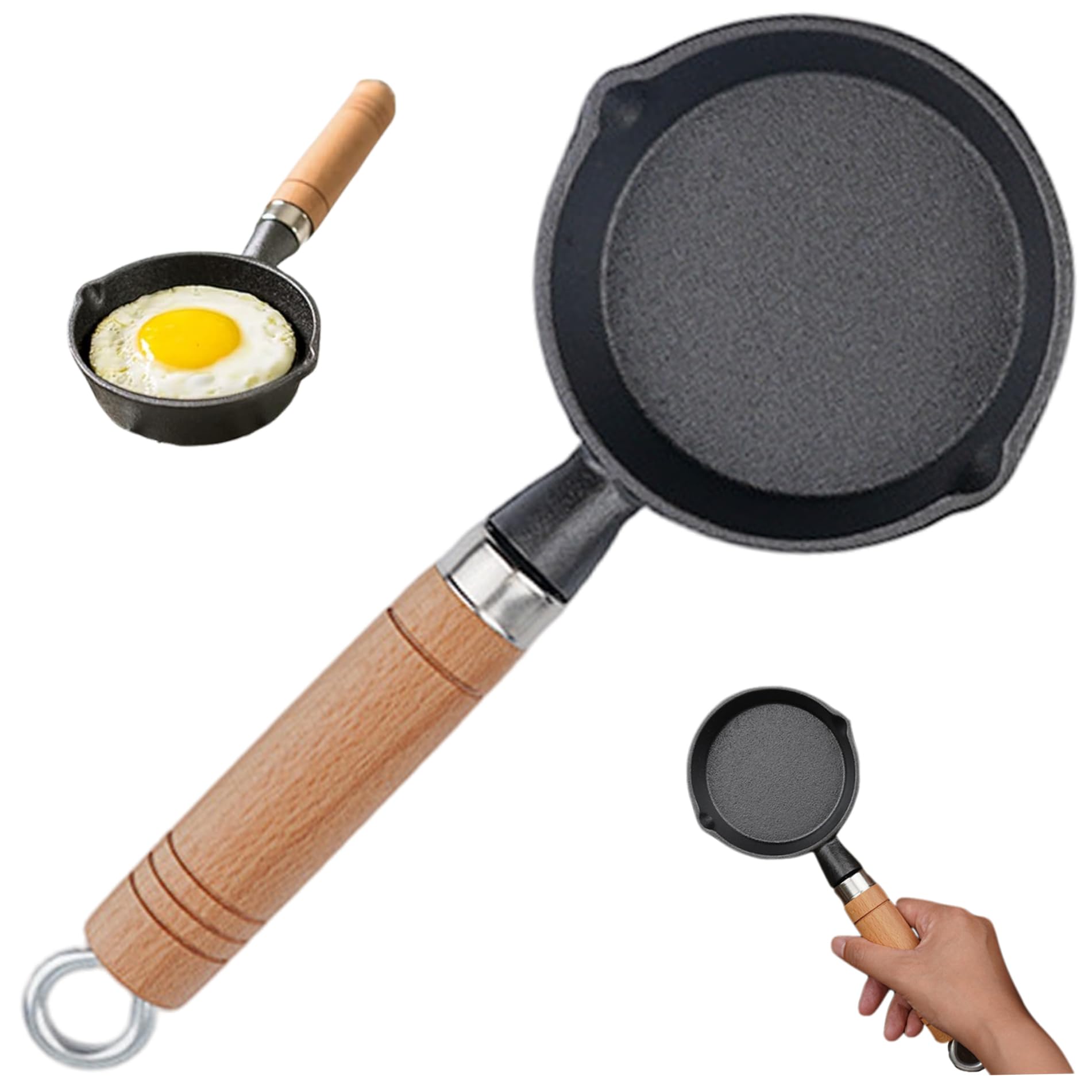 Petite poêle à œufs antiadhésive en fonte pour ne plus jamais rater vos cuissons