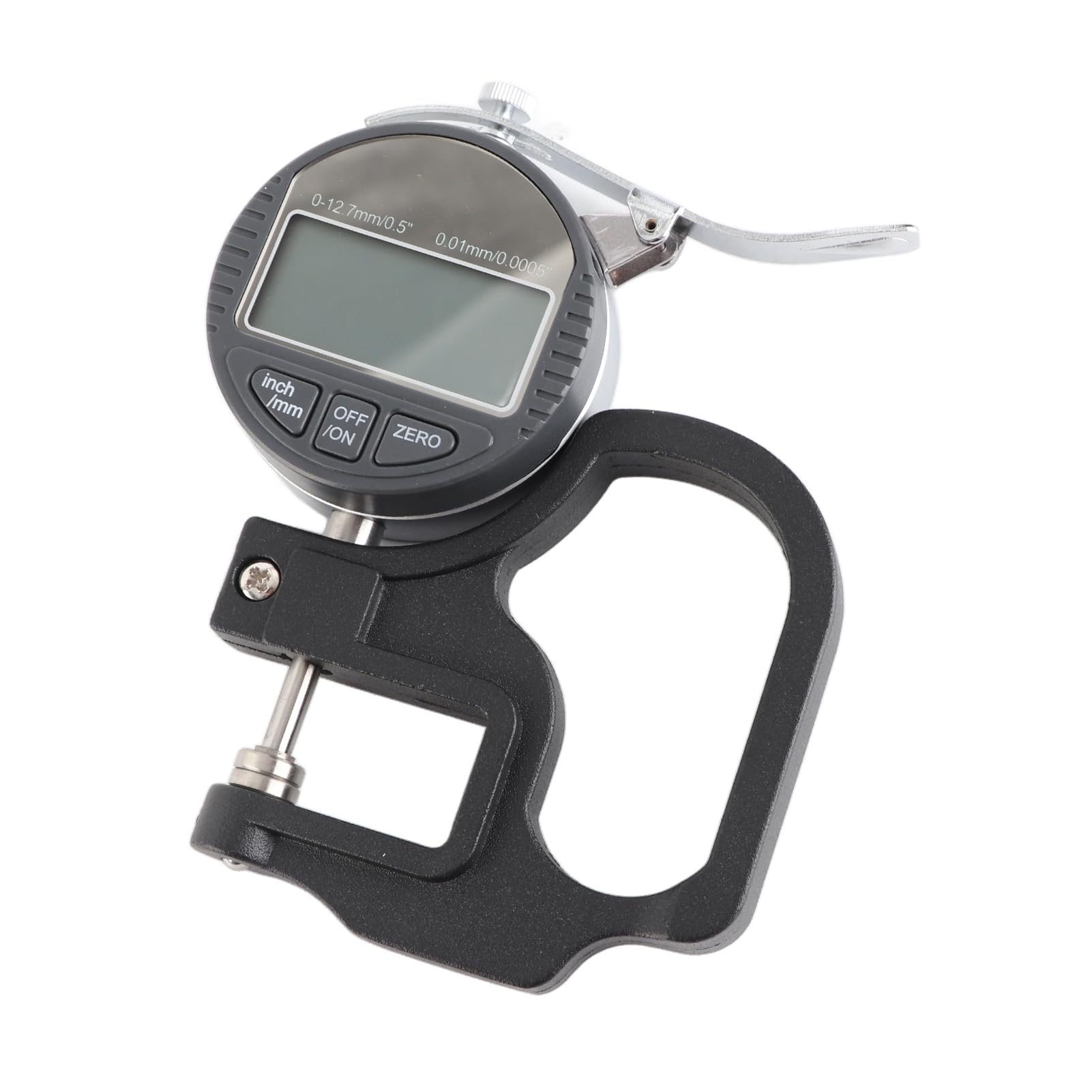 Micrometro digitale per spessore Misuratore di spessore elettronico Misuratore di spessore di precisione 0,01 mm per pelle, legno, carta, gamma 0-12,7 mm, Strumento portatile