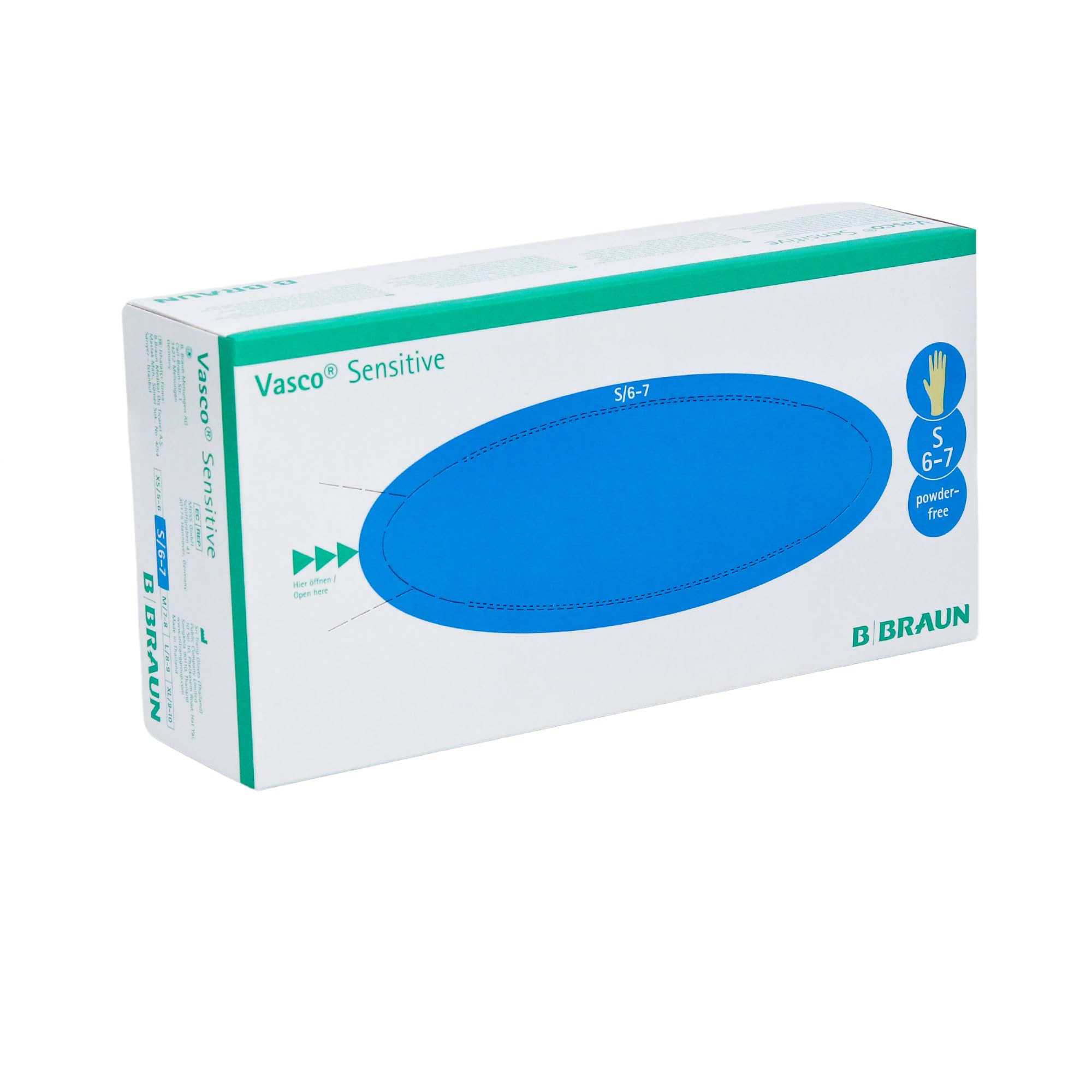 B. Braun Vasco® Sensitive Untersuchungshandschuhe | Karton (10 Packungen )