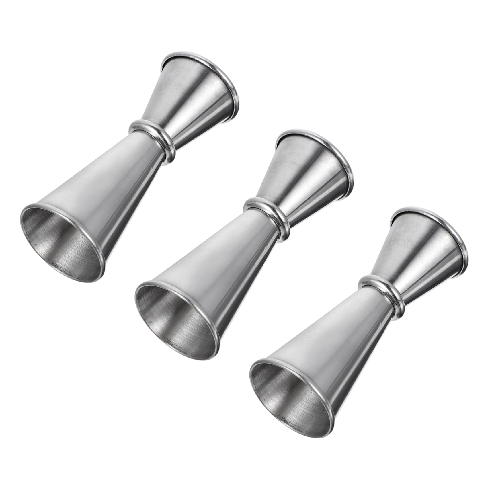 Cabilock 3Pcs Stainless Steel Double Jigger Measuring Cups Bartending Tools for Professional and Home Use for Cocktails and Mixed Drinks