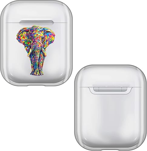 Miniatura 14 de Head Case Designs P.D. Moreno con licencia oficial de animales cebra, cubierta de cristal duro transparente compatible con Apple AirPods 1 1ª